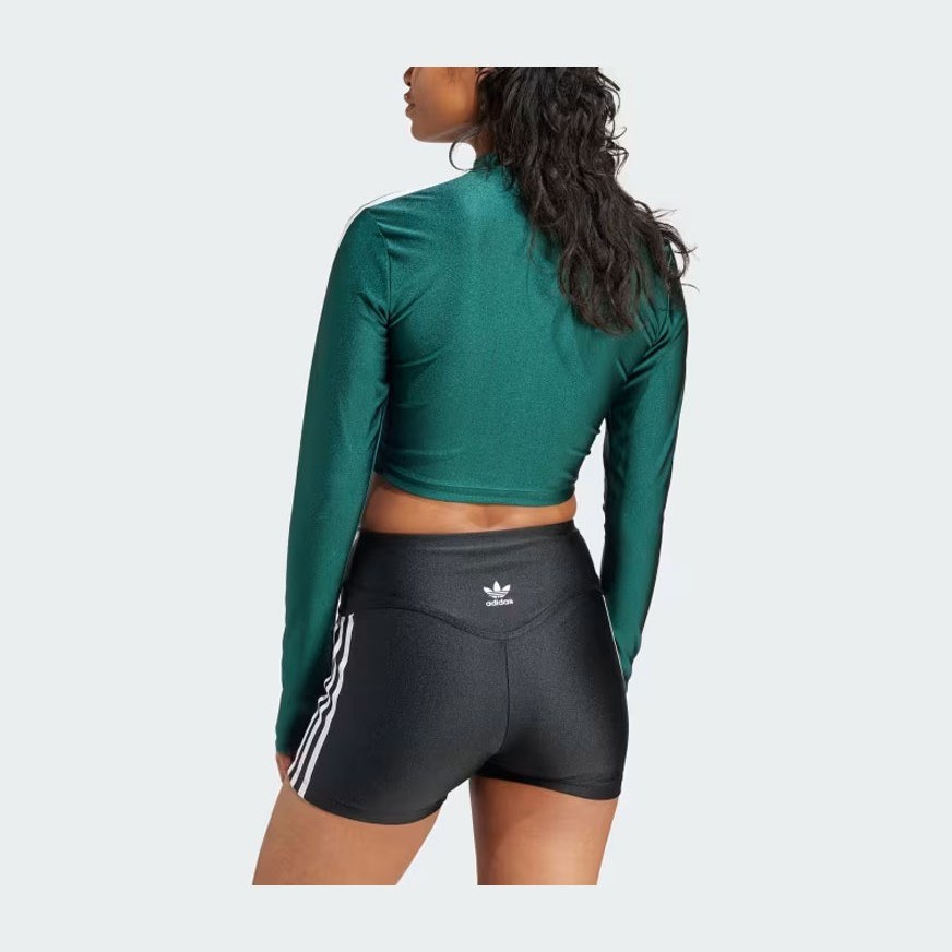 adidas Originals 3-Stripes Cropped Long-Sleeve Top