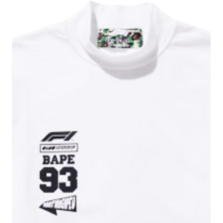 BAPE x FORMULA 1 Mock Neck Tee