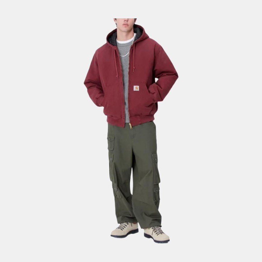 Carhartt WIP Kangaroo Pocket Hoodie Jacket Red