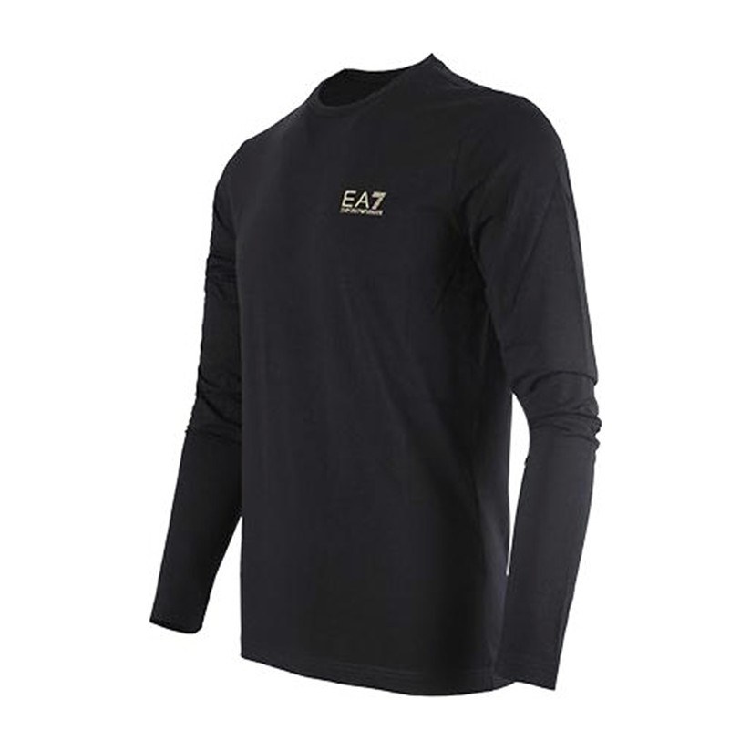 Emporio Armani EA7 Crew Neck Long Sleeve Tee Black