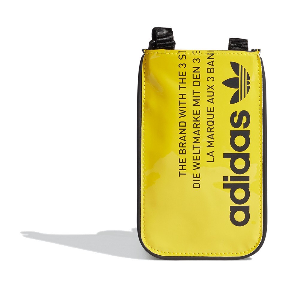 adidas Originals Pouch Glossy Leather Logo Shoulder Bag Yellow