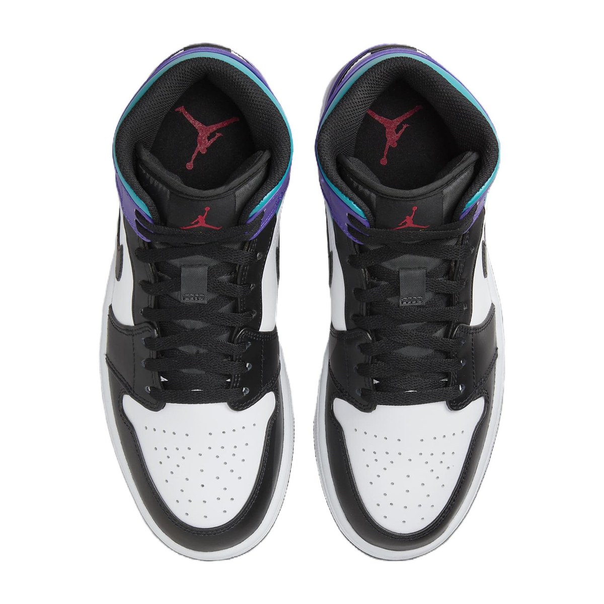 Jordan Air Jordan 1 Mid Black White Purple
