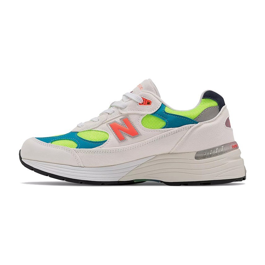 New Balance 992 White Blue Green