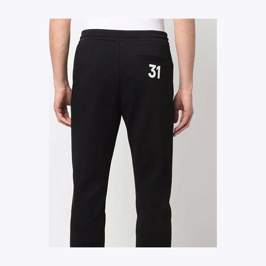 Emporio Armani SS22 Logo Drawstring Sweatpants Black