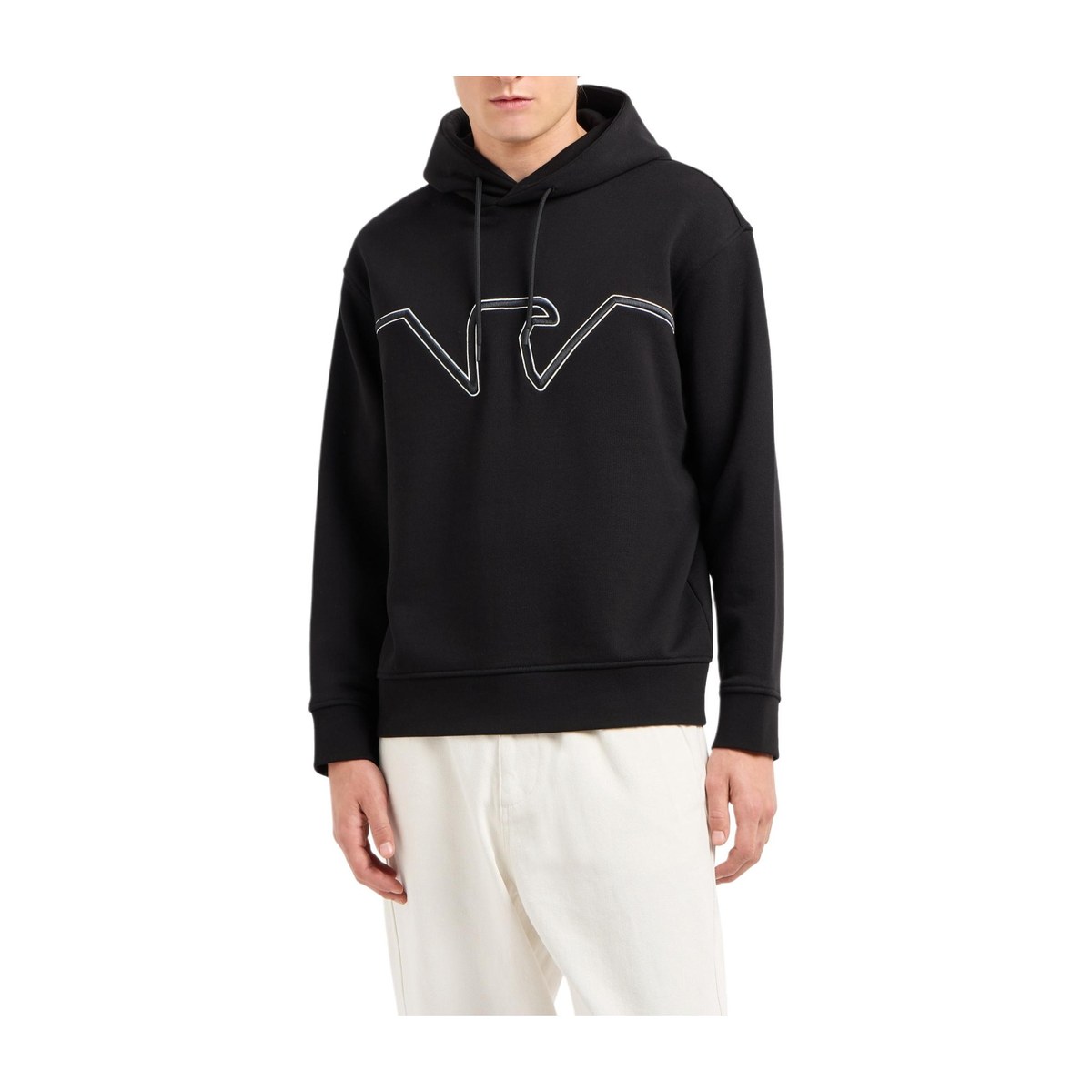 Emporio Armani Eagle Embroidered Hoodie