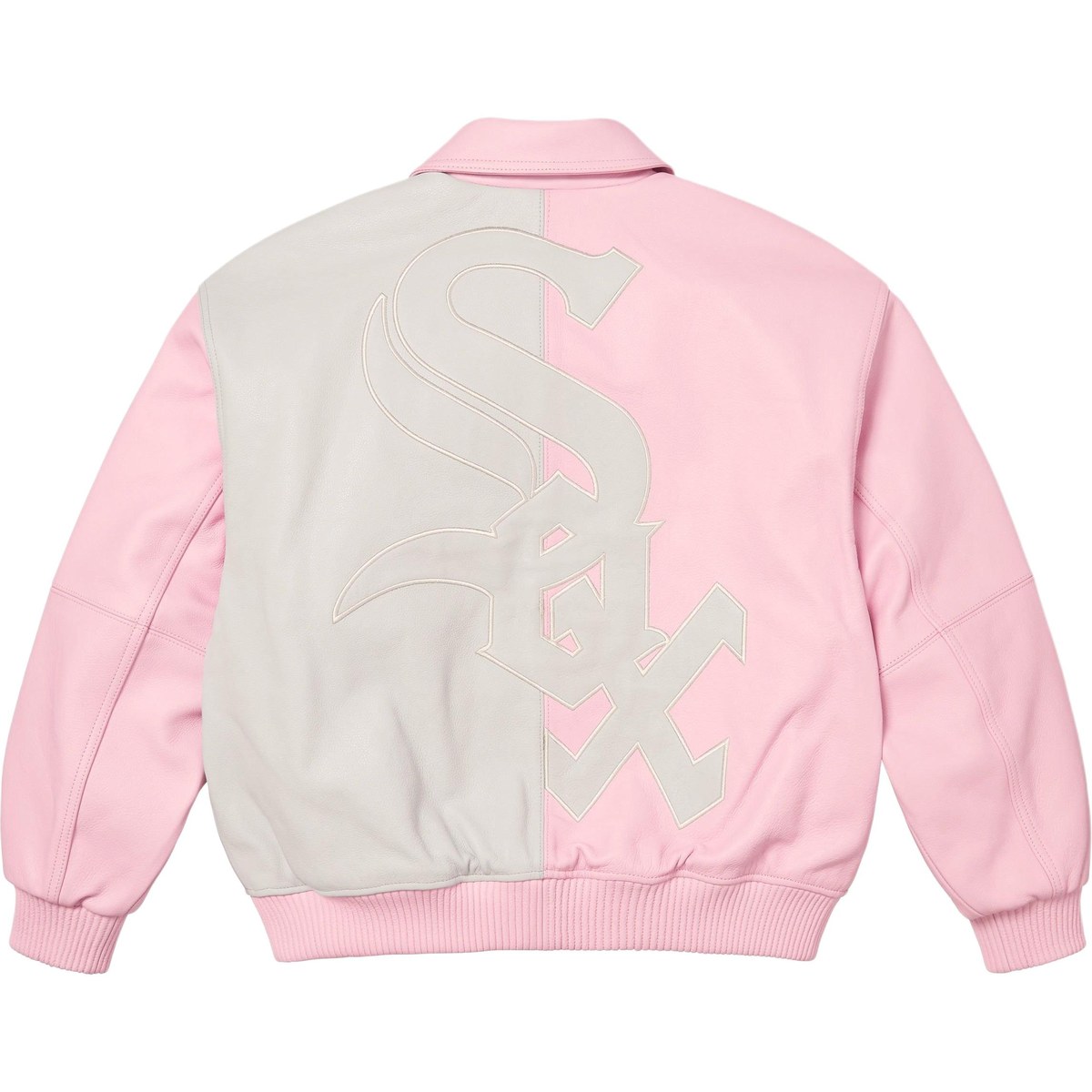 Supreme x Chicago White Sox FW25 WEEK5 Leather Varsity Jacket