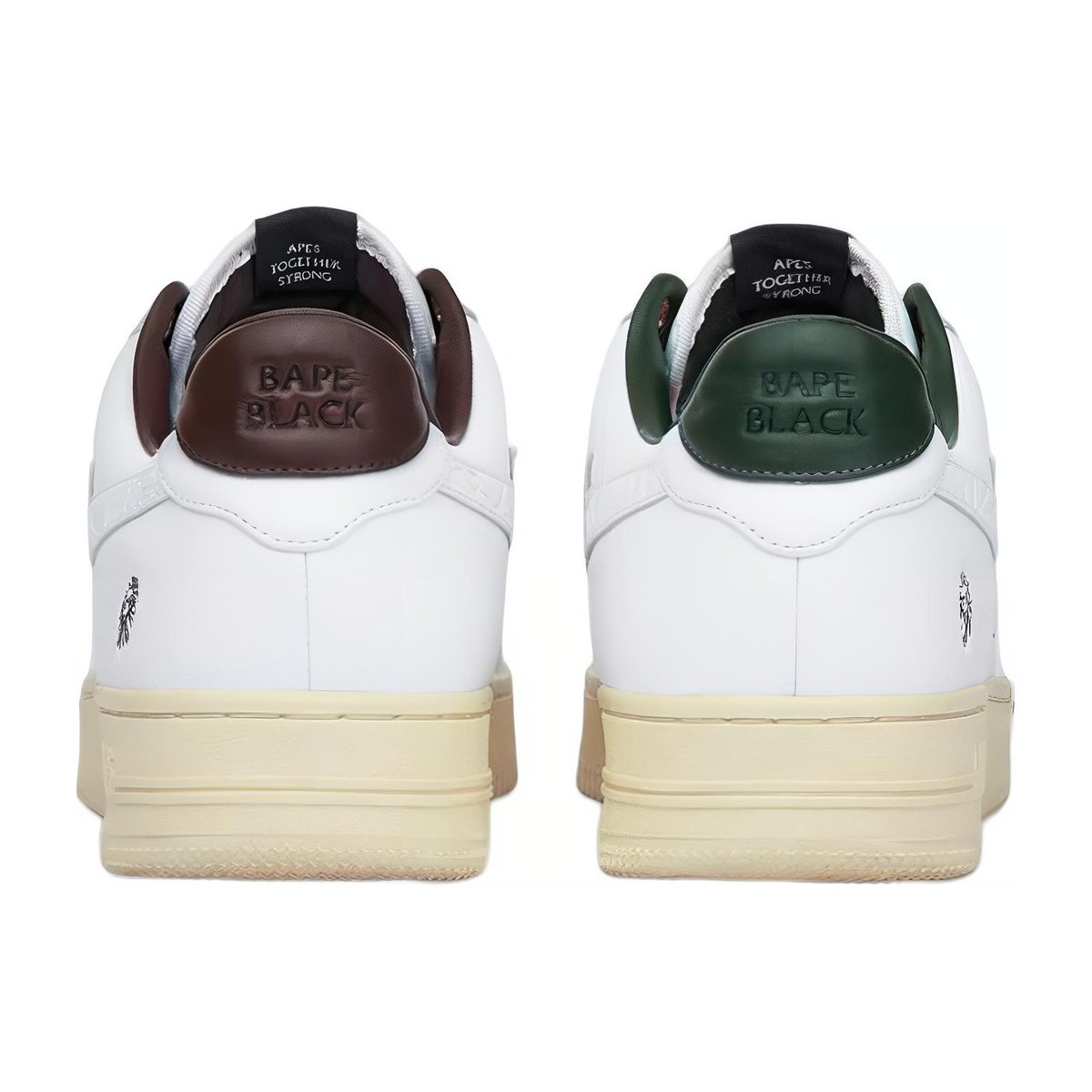 BAPE BLACK x A BATHING APE STA White Brown Green