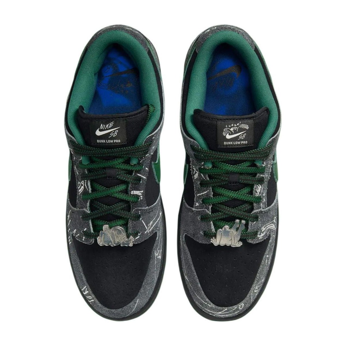There Skateboards x Nike Dunk SB Black Green