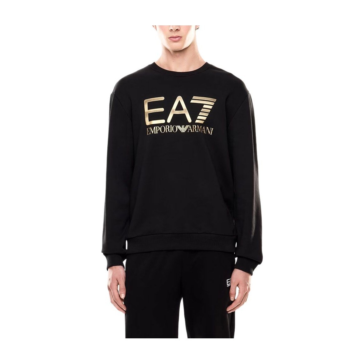 Emporio Armani EA7 Oversized Logo Crewneck Sweatshirt