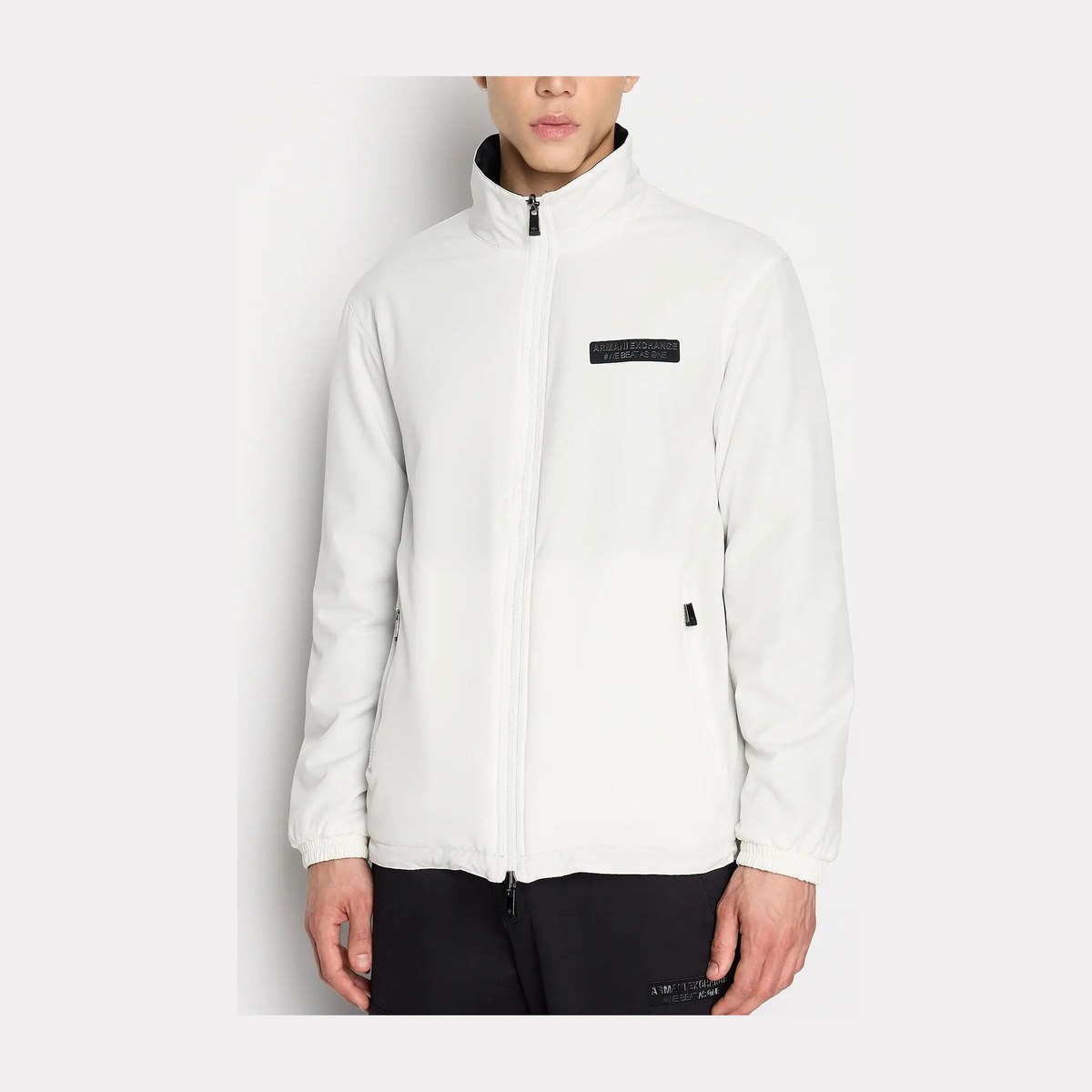 Armani Exchange FW23 Reversible Cotton Jacket White