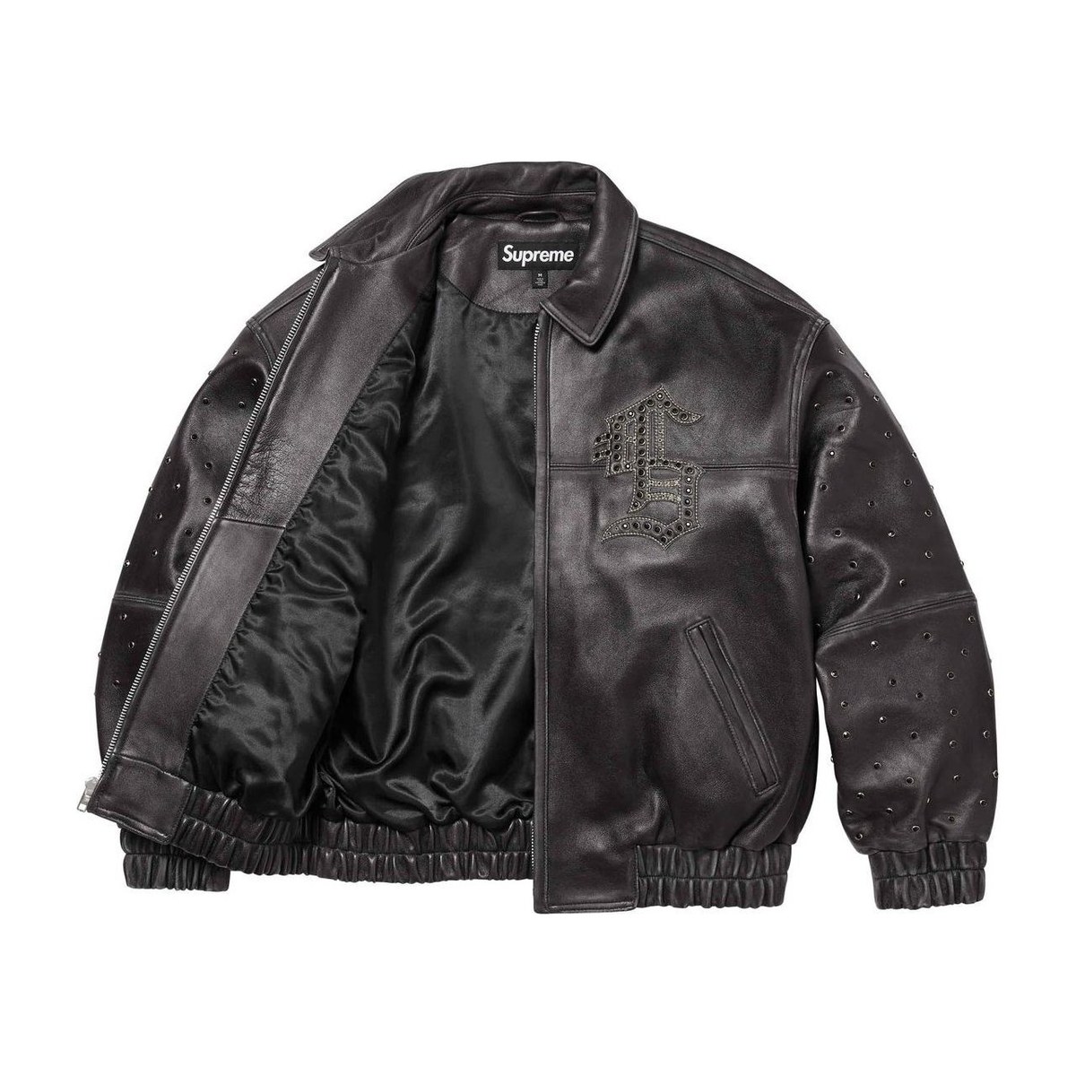 Supreme Gem Studded Leather Jacket
