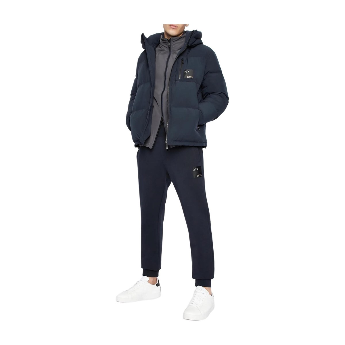 Armani Exchange FW22 Down Jacket Navy