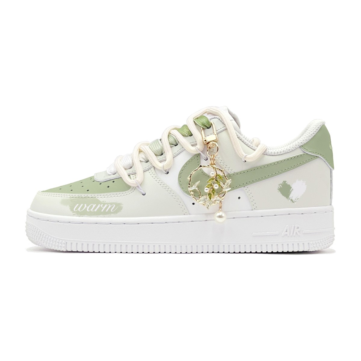 Nike Air Force 1 Low GS Green White
