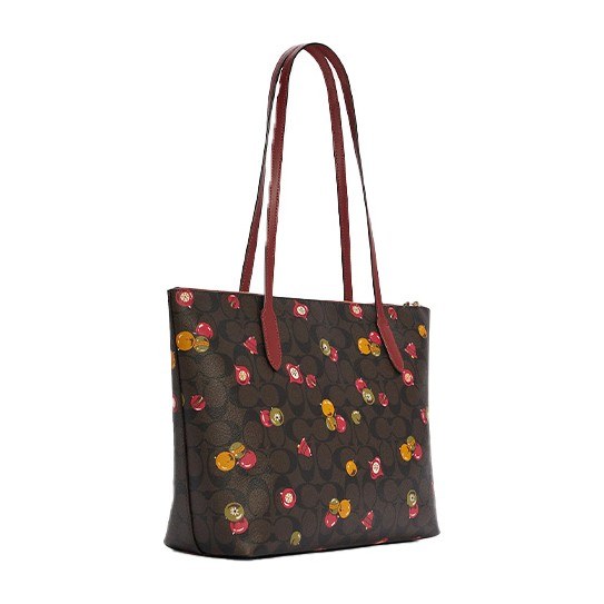 COACH Zip Top Tote 30