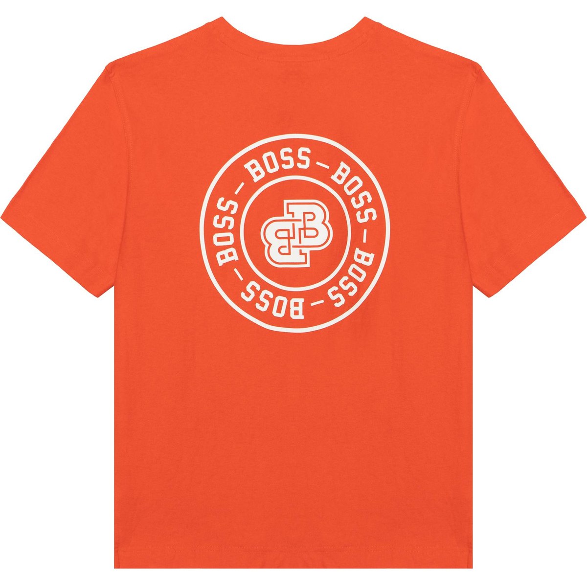 HUGO BOSS Logo Crewneck T-Shirt Orange