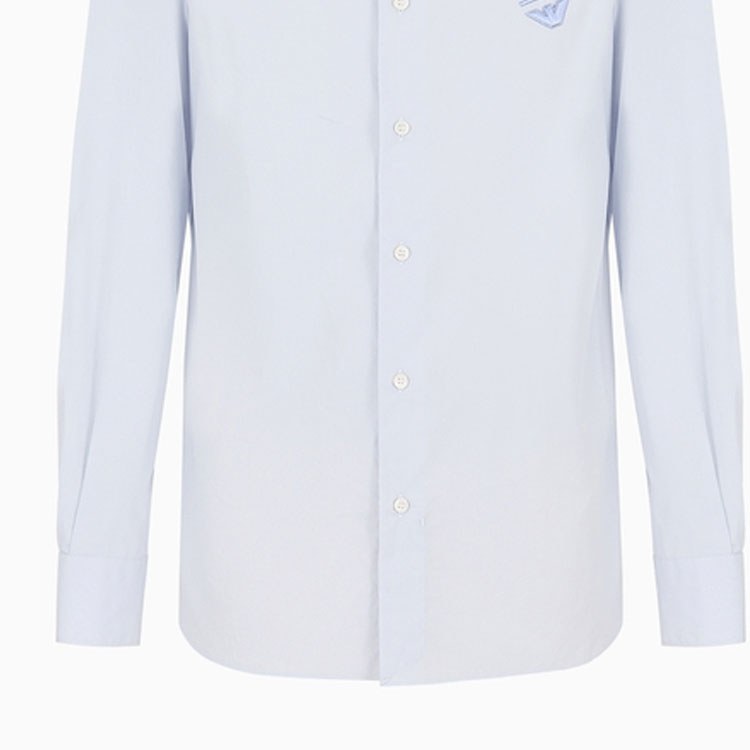 Emporio Armani SS24 Solid Single-Breasted Shirt