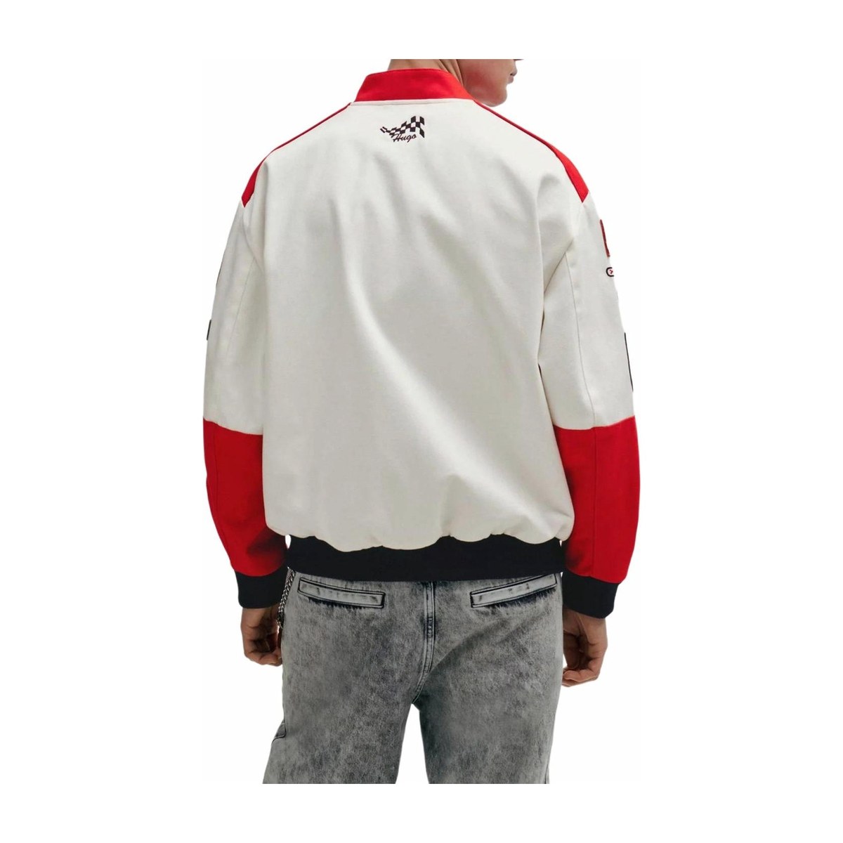 HUGO BOSS Colour-Blocked Regular-Fit Jacket Logo