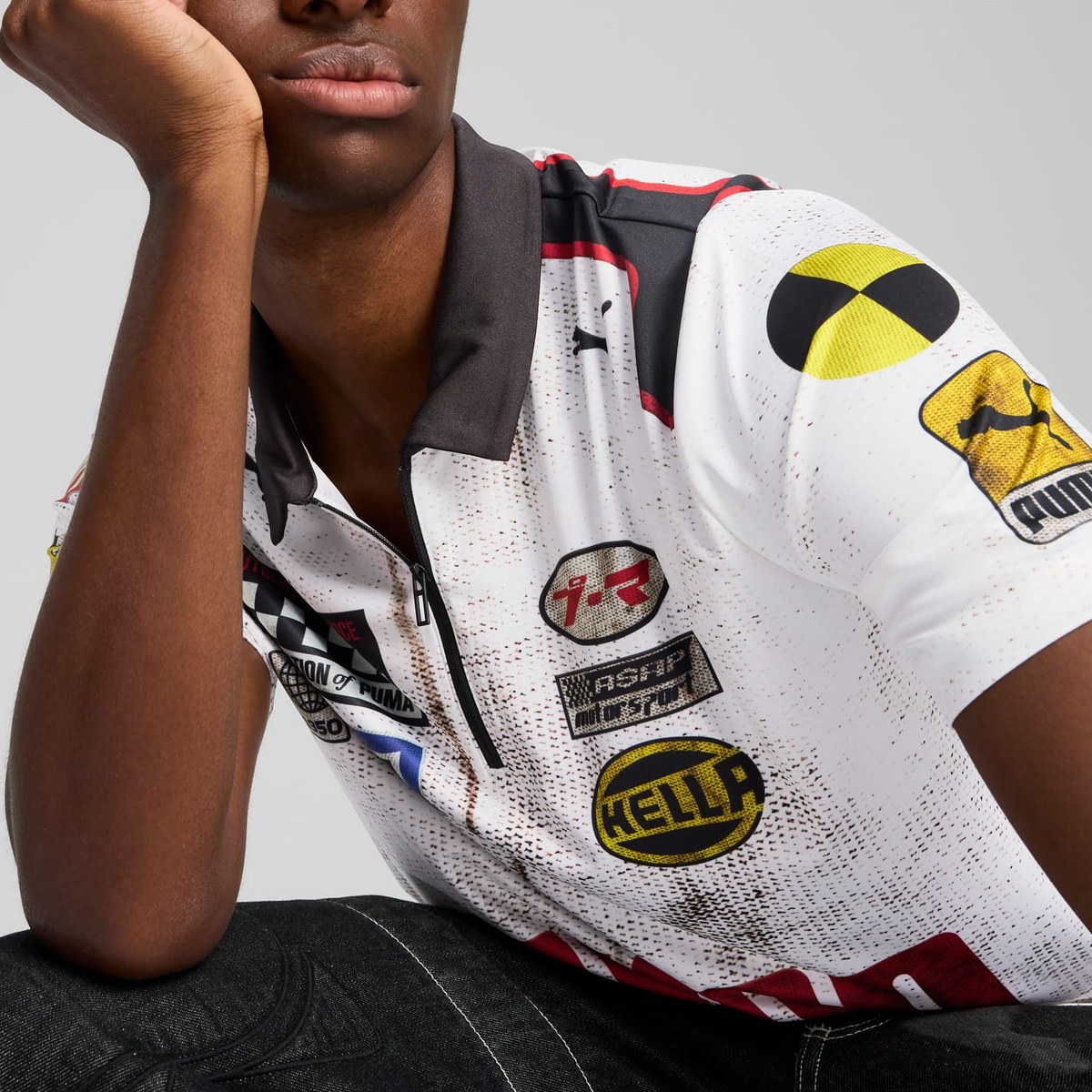 PUMA A$AP Rocky Team Zi Racing Polo White