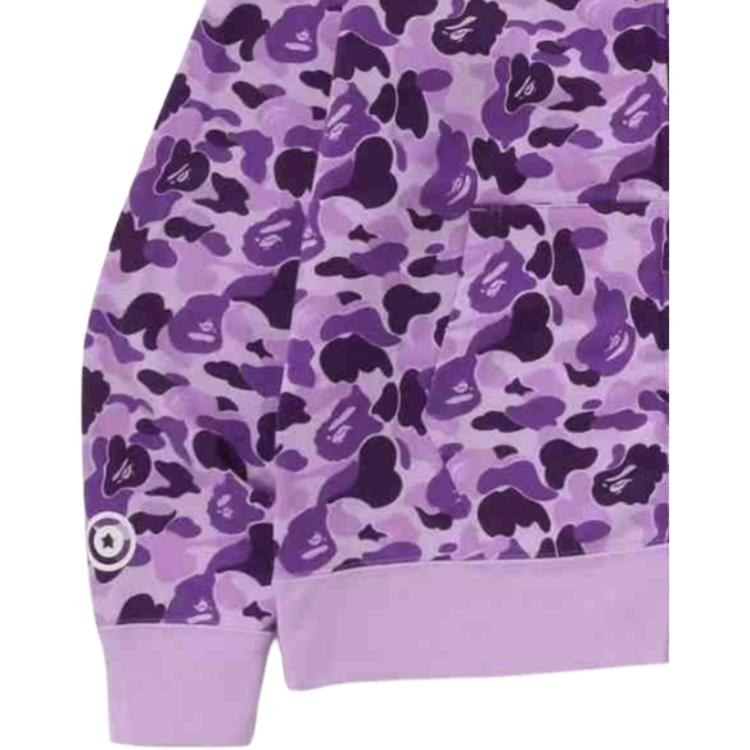 BAPE FW24 Shark Logo Hoodie Purple
