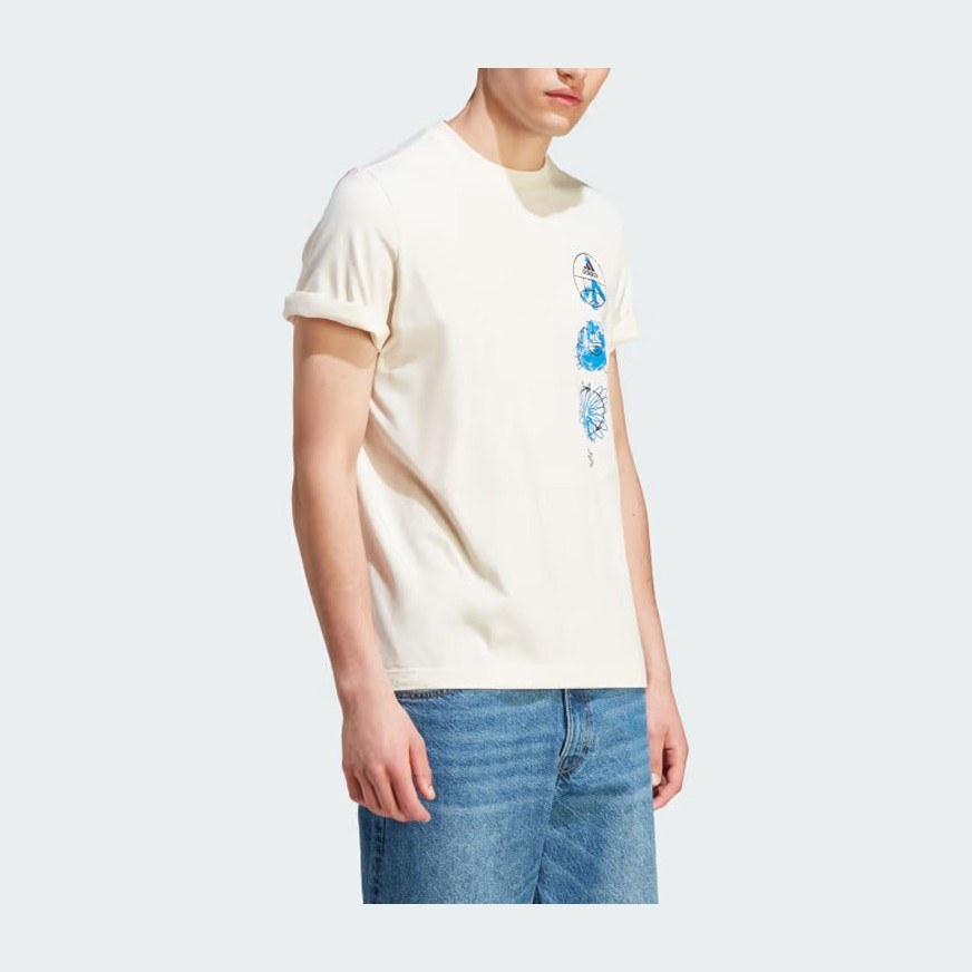 adidas Sportswear Change Through Sports Triple T-Shirt Beige