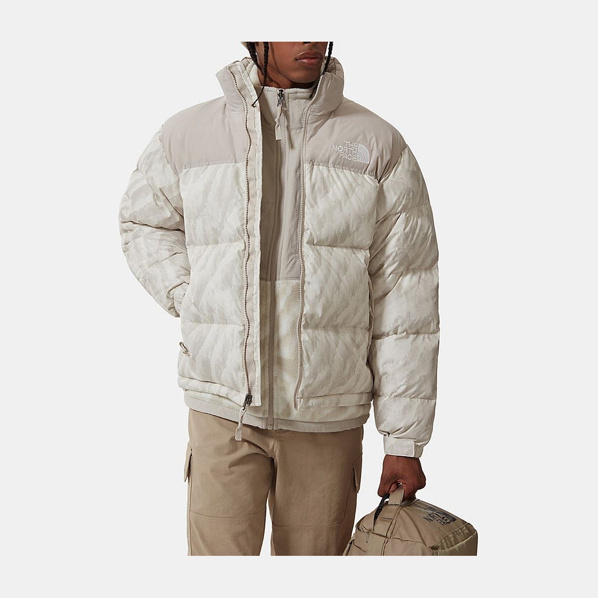 The North Face 1996 Retro Nuptse Silver Grey White