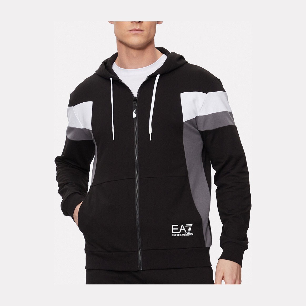 Emporio Armani EA7 FW24 Hoodie Set Black