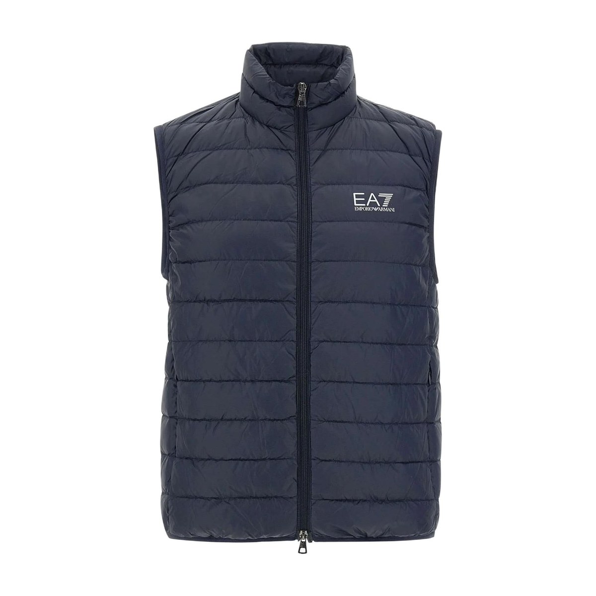 Emporio Armani Logo Zip Vest Navy