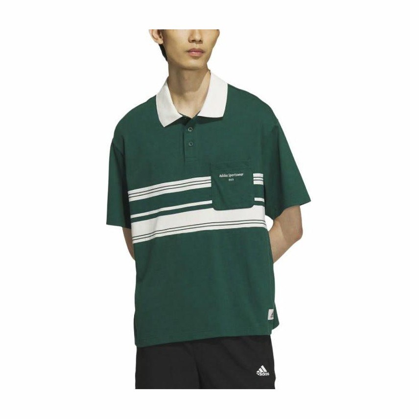 adidas Pocket Polo Shirt Forest Green