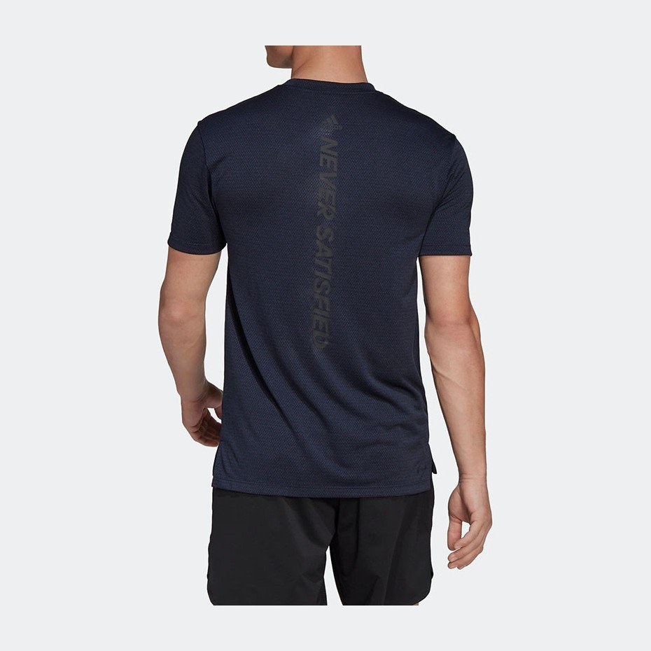 adidas Logo Print Tee Navy