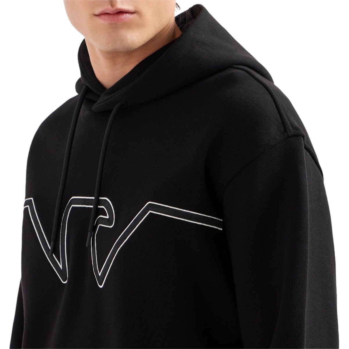 Emporio Armani Eagle Embroidered Hoodie