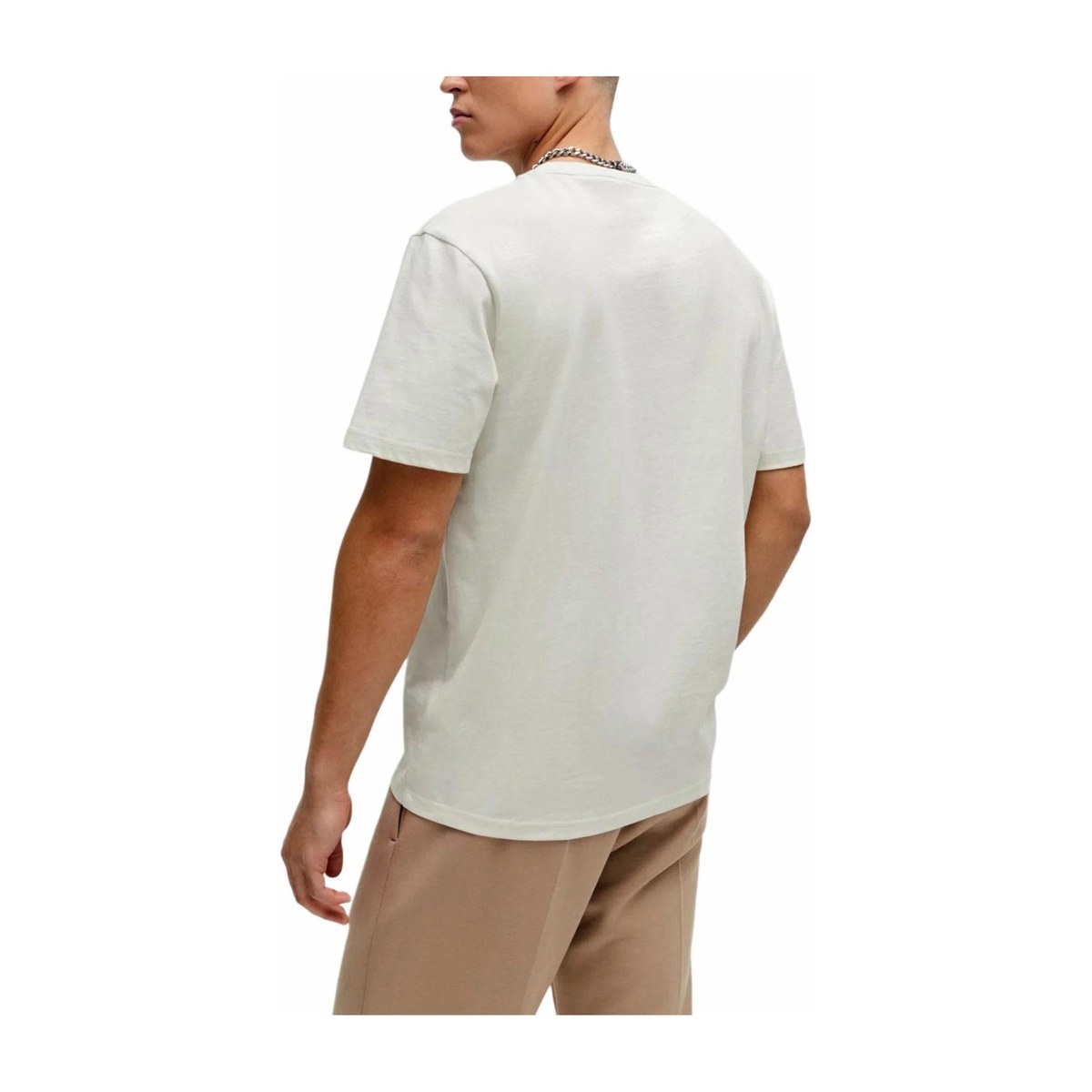 HUGO BOSS Relaxed-Fit T-Shirt In Cotton With Spray-Print Artwork T