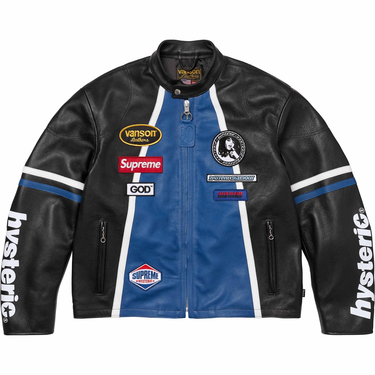 Supreme x HYSTERIC GLAMOUR Vanson Leather Jacket