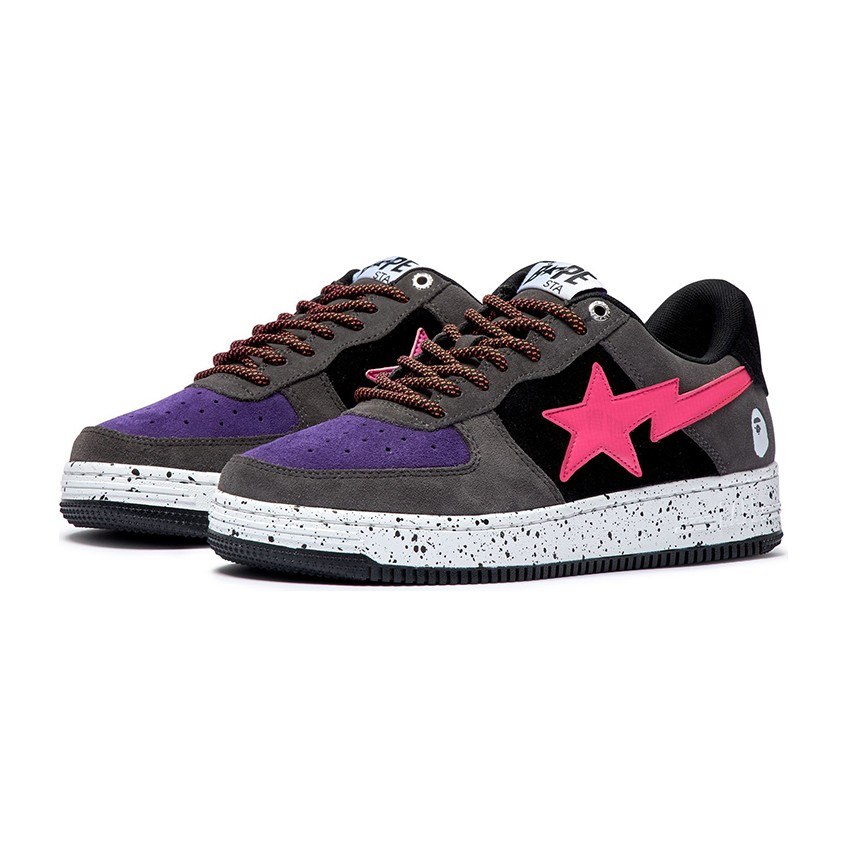 Bape STA Low Grey Pink