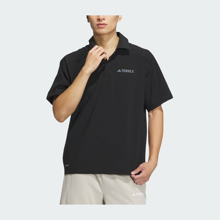 adidas Woven Aeroready Polo Shirt LogoPolo