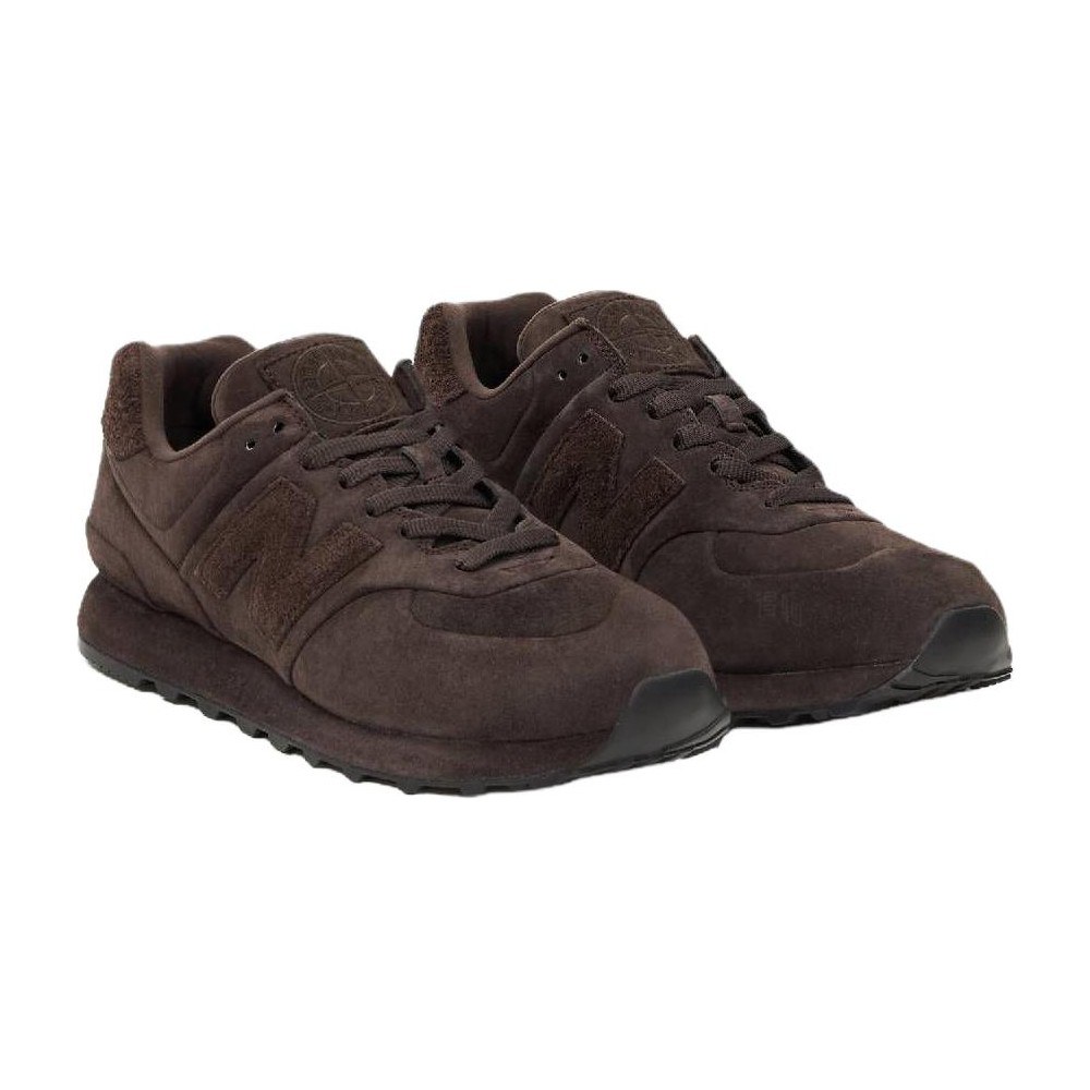 Stone Island x New Balance 574 Legacy Brown