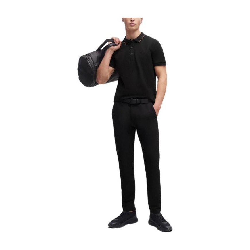 HUGO BOSS Cotton-Piqu Slim-Fit Polo Shirt With Tonal Logo PoloPolo