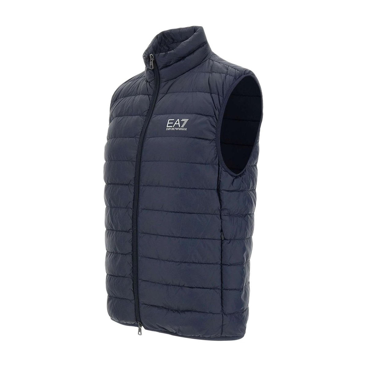 Emporio Armani Logo Zip Vest Navy