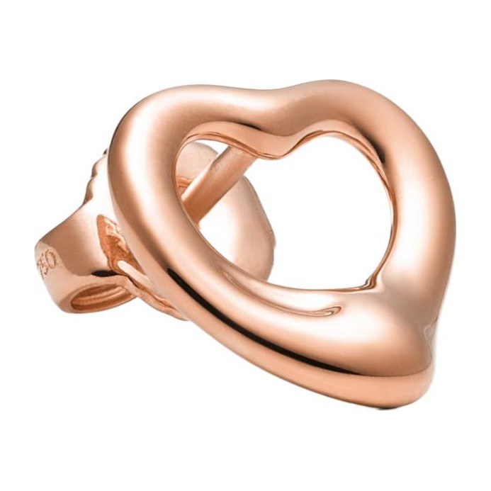 Tiffany & Co. Elsa Peretti Open Heart 18K Rose Gold Earrings