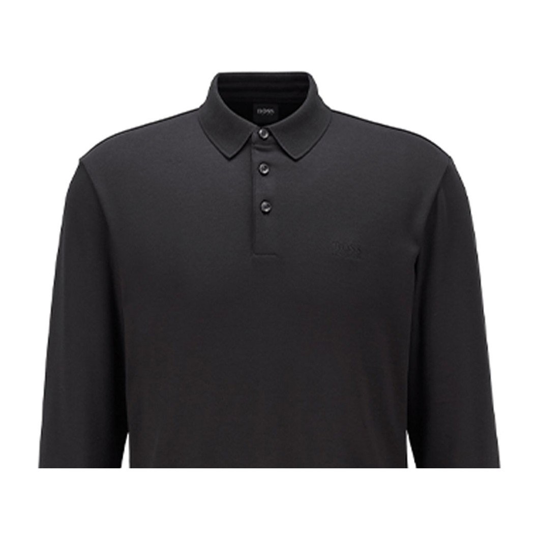 HUGO BOSS Long Sleeve Polo Black