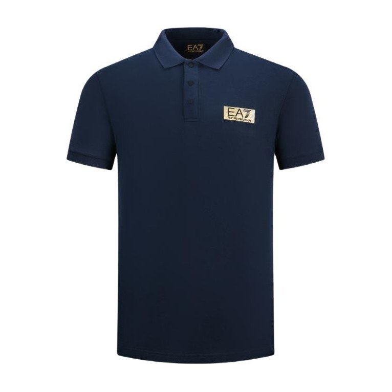 Emporio Armani EA7 SS24 Polo Navy
