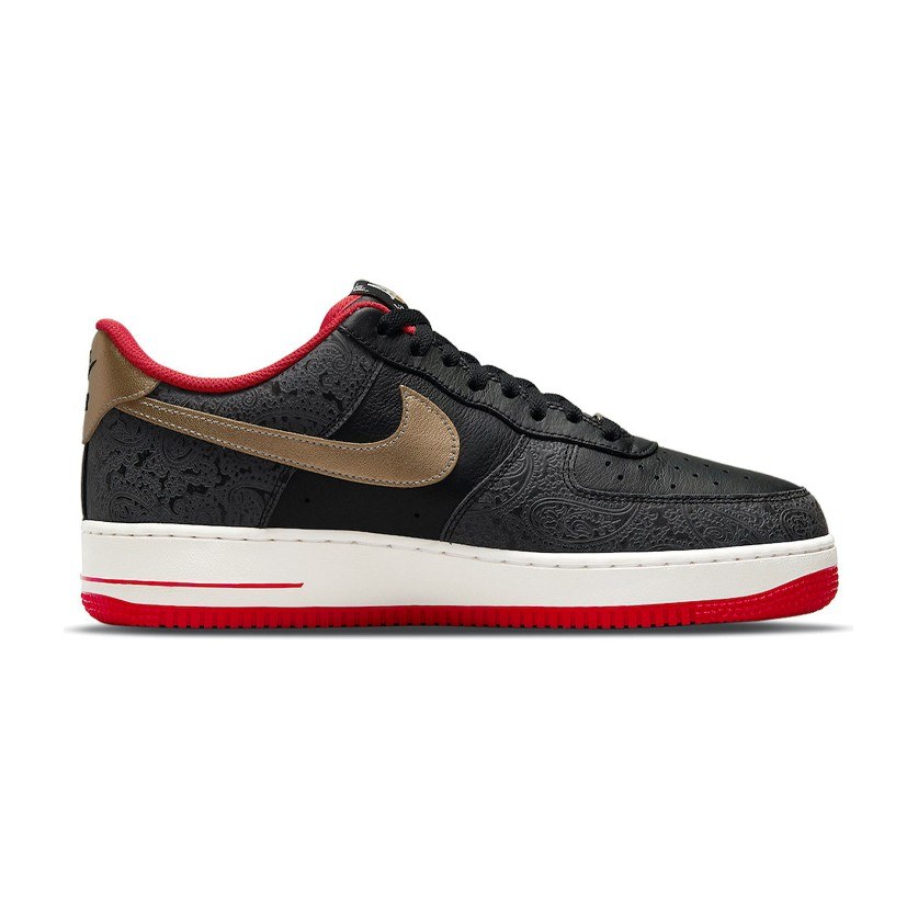 Nike Air Force 1 Low Black Red Gold