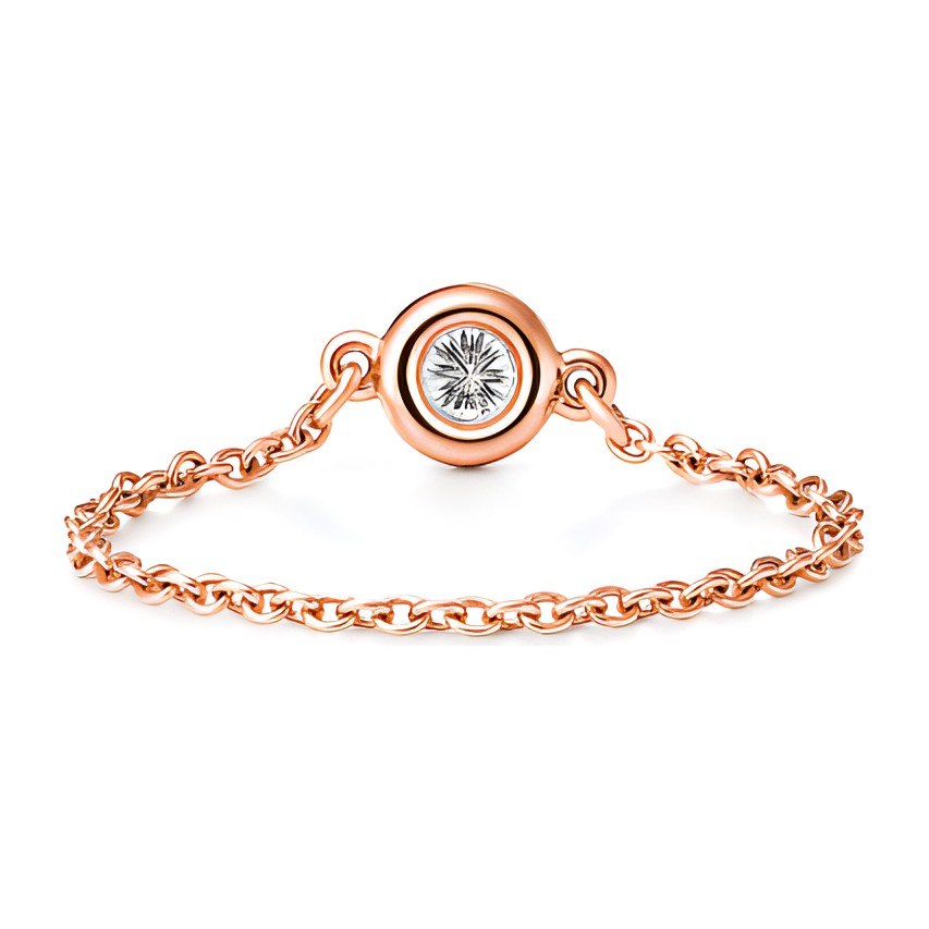 Tiffany & Co. Elsa Peretti Diamonds by the Yard Ring Rose Gold
