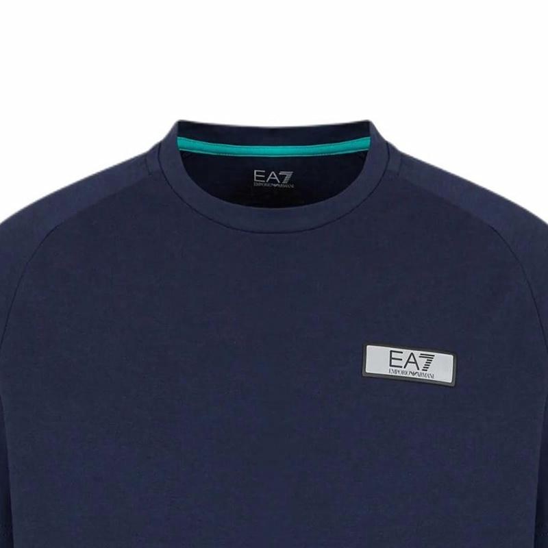 Emporio Armani EA7 SS24 Logo T-Shirt Navy