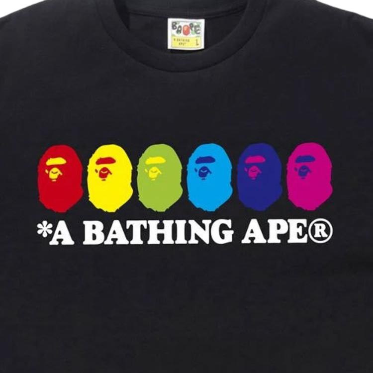 BAPE Multicolor Ape Head Tee