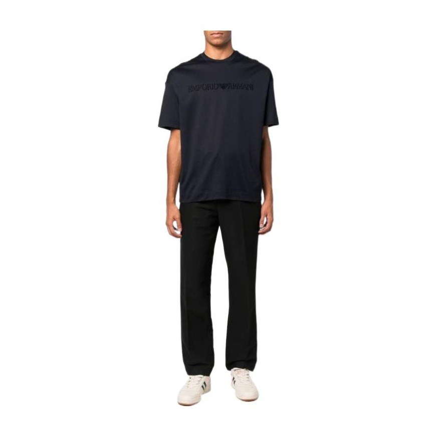 Emporio Armani SS22 Logo T-Shirt Blue