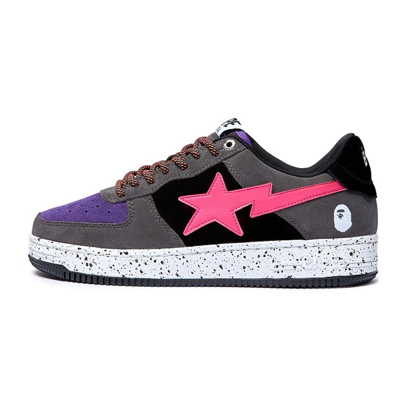 Bape STA Low Grey Pink