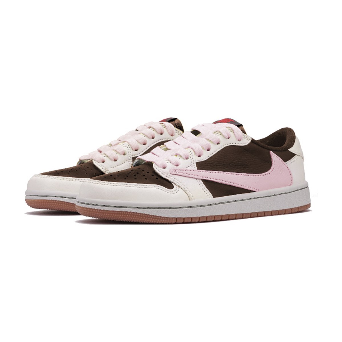 Travis Scott x Air Jordan 1 Low "Brown Pink"