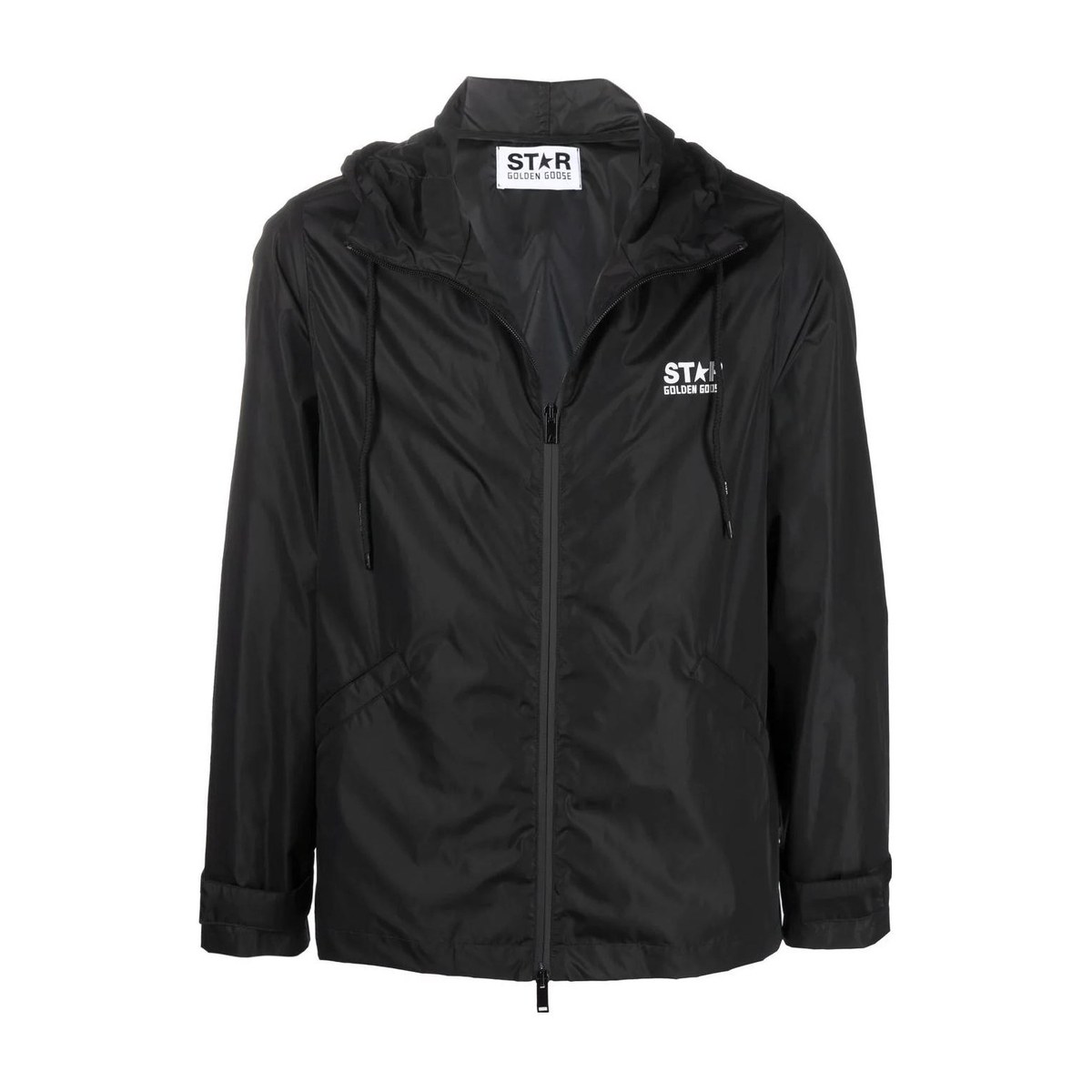 Golden Goose Logo Windbreaker Jacket Black