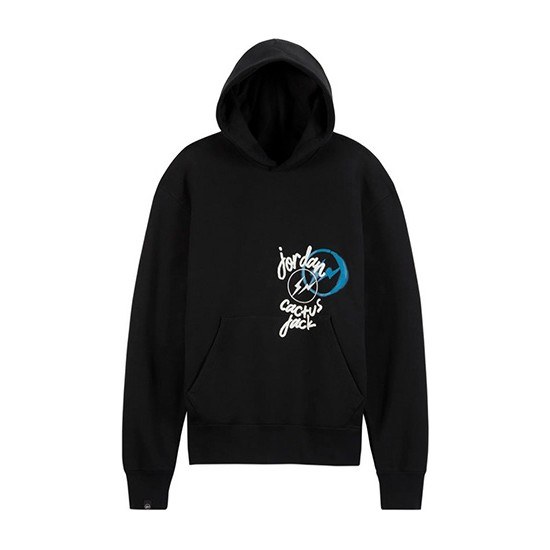 Jordan x Travis Scott x Fragment Design Hoodie Black
