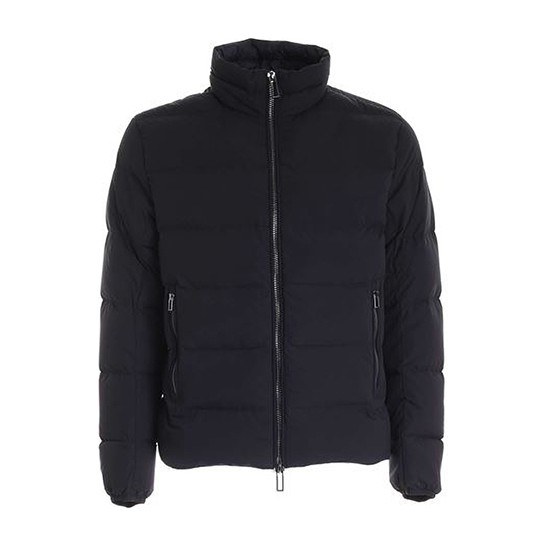 Emporio Armani Zip-Up Down Jacket Navy
